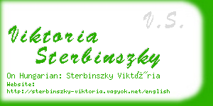 viktoria sterbinszky business card
